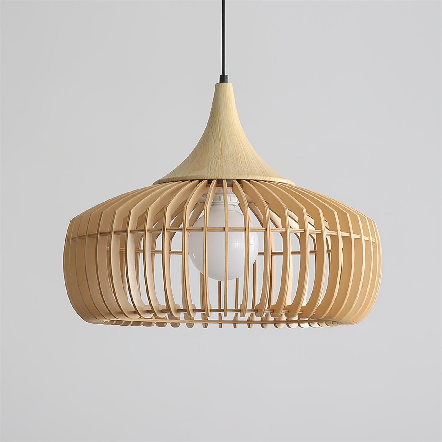 Zivora Natural Bamboo Rattan Pendant Light | Fioriscas