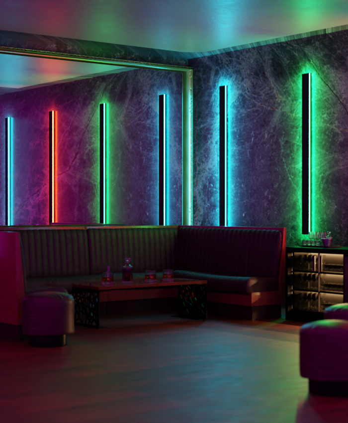 LumaHaven – ścienna lampa LED RGB do użytku wewnątrz i na zewnątrz, wodoodporna, IP65