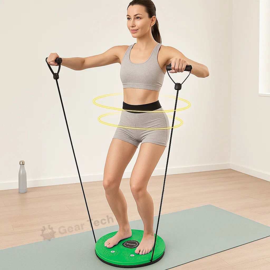 Magnetic Core Twist Board With Resistance Ropes, LumaTwist Balance Trainer