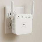 Kaksitaajuuksinen WiFi-verkon kantamanlaajennin kotiin ja puutarhaan, AeroLink, jopa 1200 Mbps