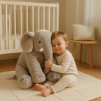 SnugPhant blød elefant-krammepude til babyer og småbørn