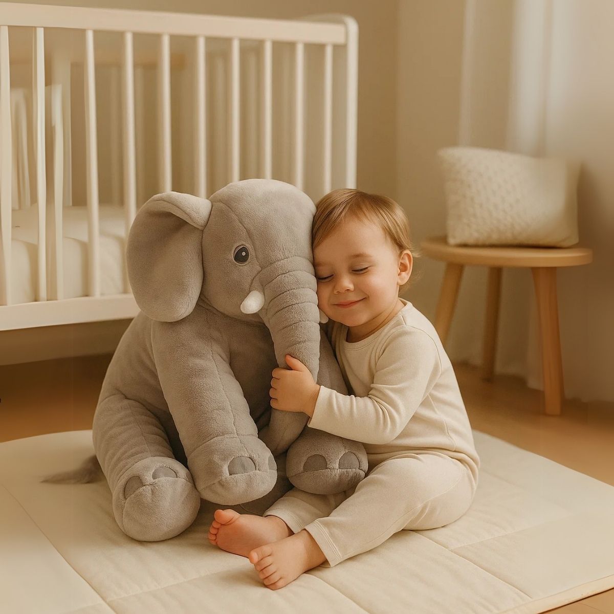 SnugPhant blød elefant-krammepude til babyer og småbørn