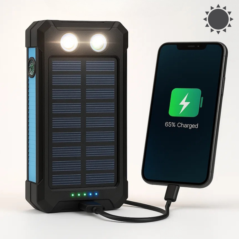 TerraNova TrailCharge 20000 mAh wasserdichte Solar-Powerbank