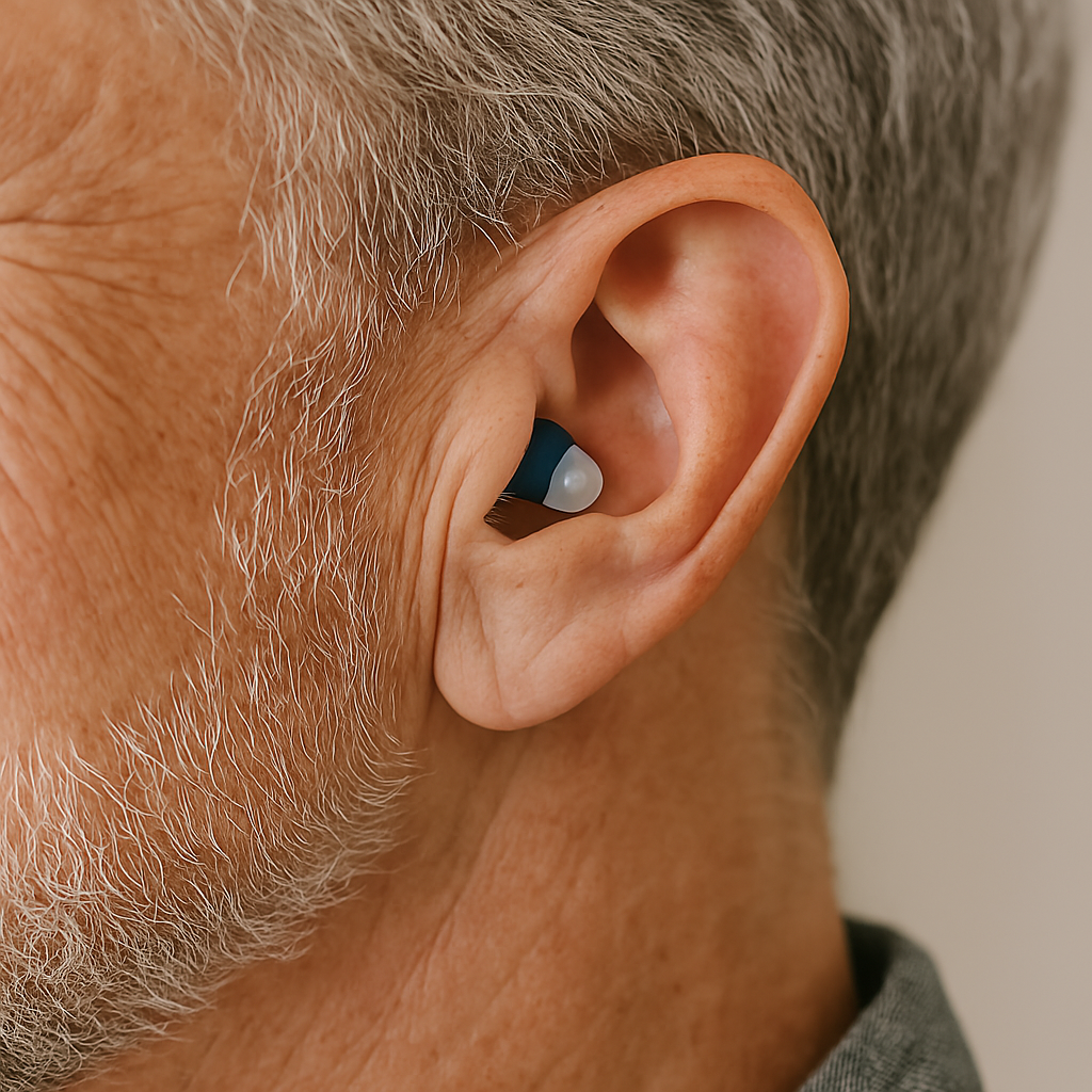 AureaSilk Amplificateur audio intra-auriculaire discret, rechargeable, avec conversations claires