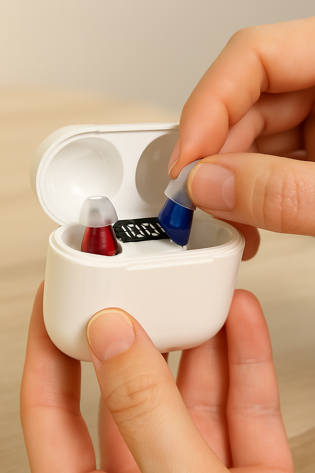 AureaSilk Amplificateur audio intra-auriculaire discret, rechargeable, avec conversations claires