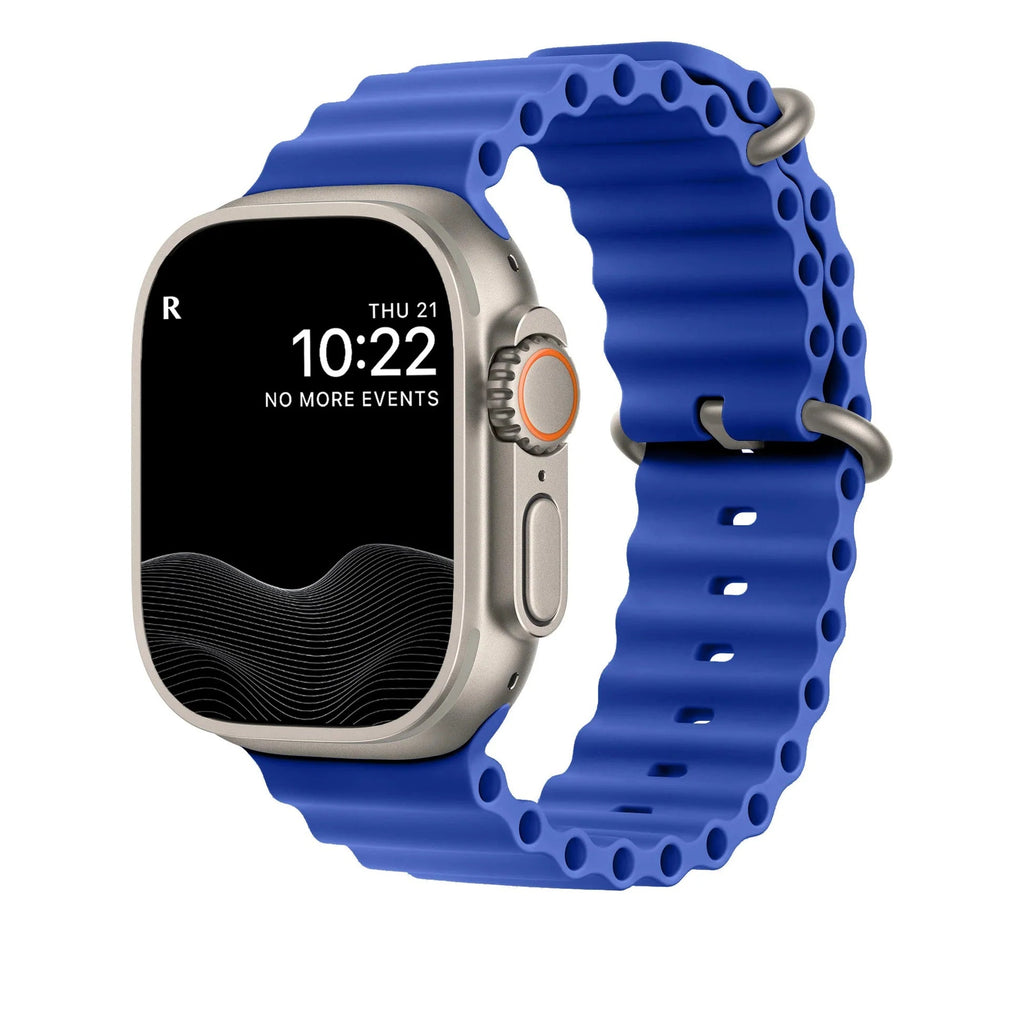 Nastavitelný potápěčský řemínek Nautisle z trubicového silikonu, kompatibilní s Apple Watch