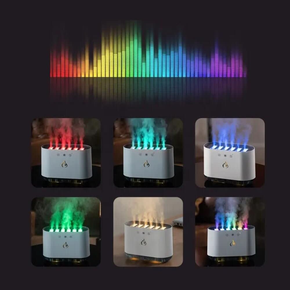 Dynamic humidifier with LED & voice control - Fioriscas