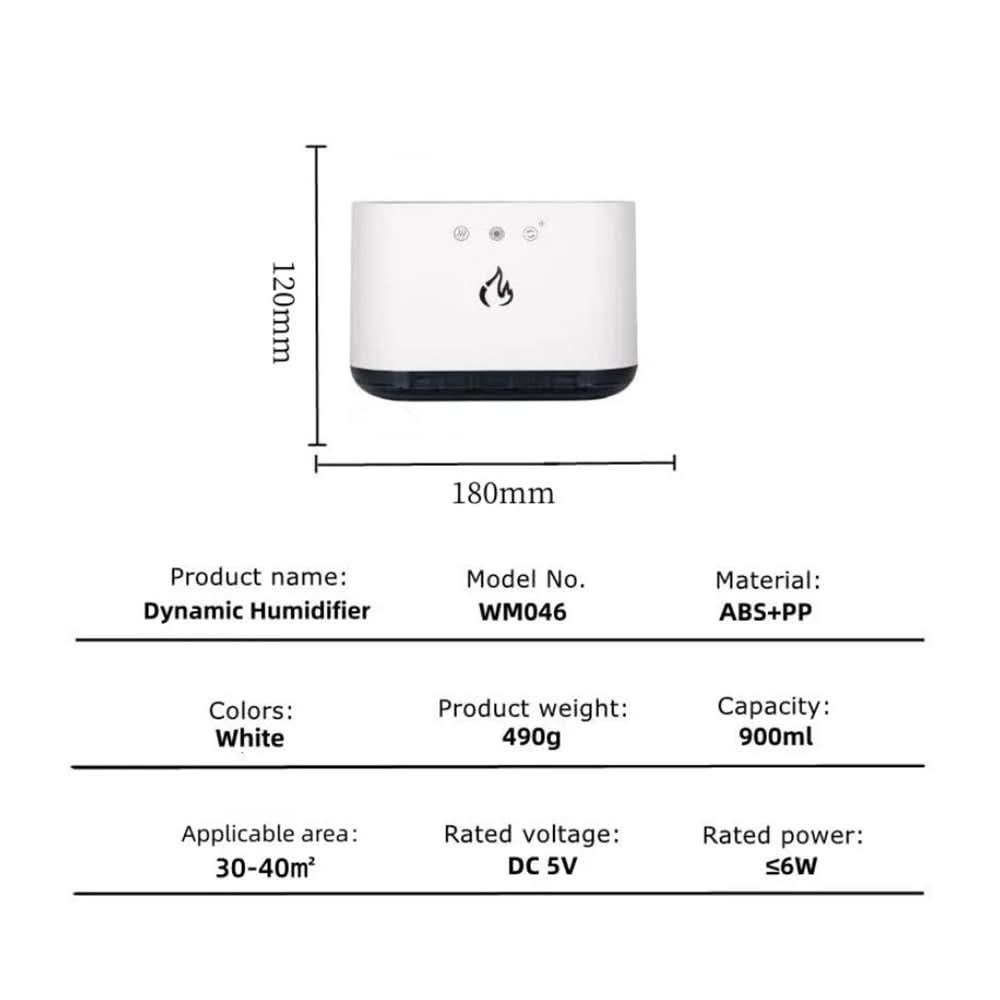 Dynamic humidifier with LED & voice control - Fioriscas