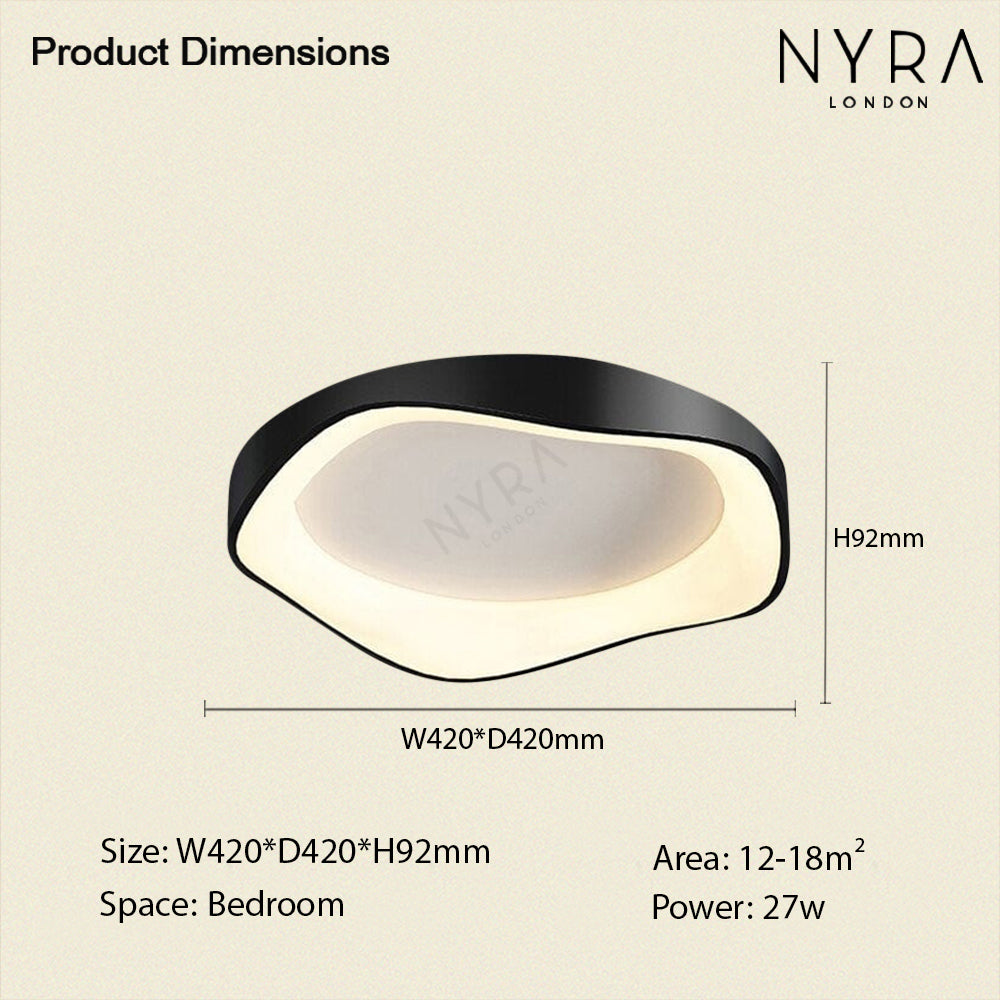 Fernbedienbare Decken- oder Wandleuchte, Virelli 3-Farben-LED-Leuchte