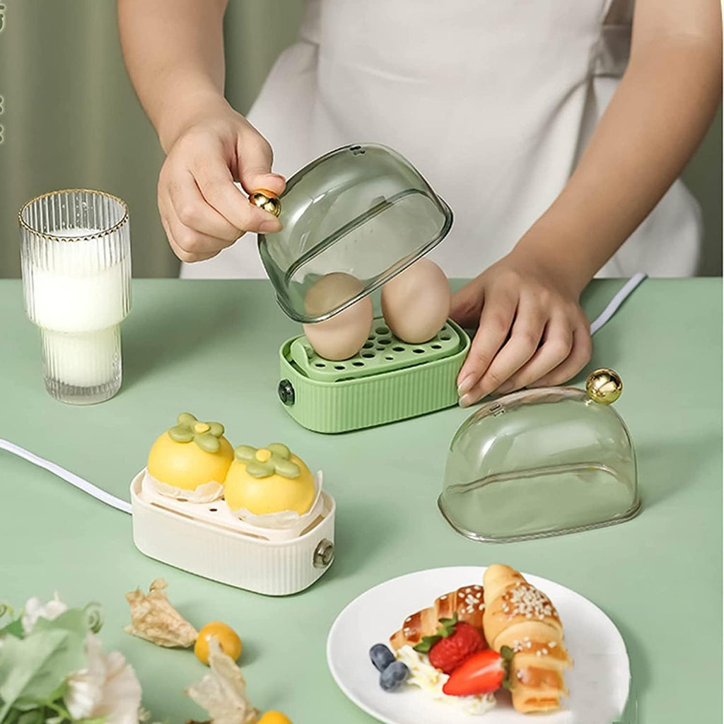 Cozedor e escalfador elétrico de ovos com três níveis de calor ajustáveis - Fioriscas