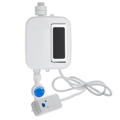 Scaldacqua elettrico istantaneo senza serbatoio, 3500 W con manopola della temperatura
