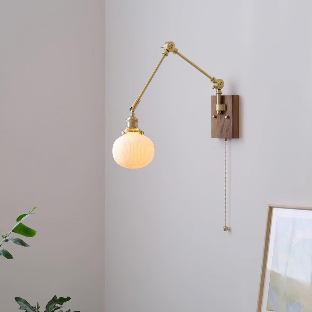 Brione Vintage Adjustable  Swing Arm Wall Lamp | Fioriscas