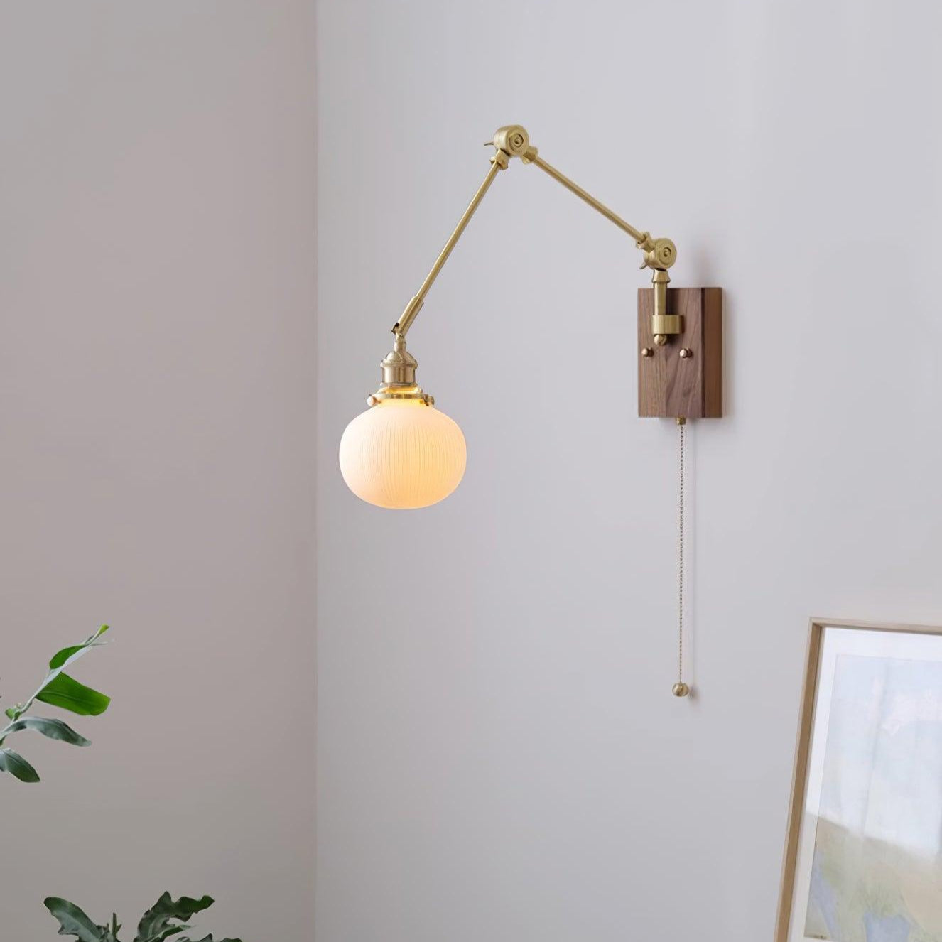 Brione Vintage Adjustable  Swing Arm Wall Lamp | Fioriscas