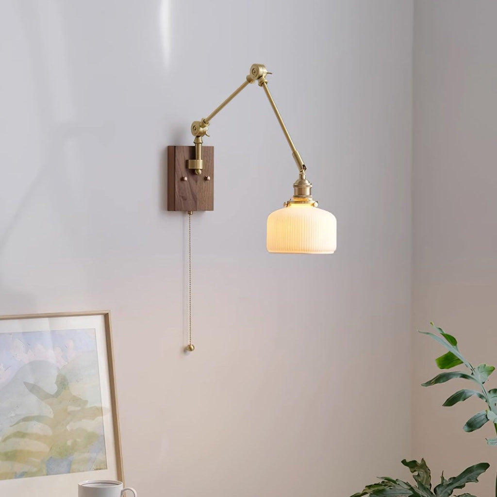 Brione Vintage Adjustable  Swing Arm Wall Lamp | Fioriscas