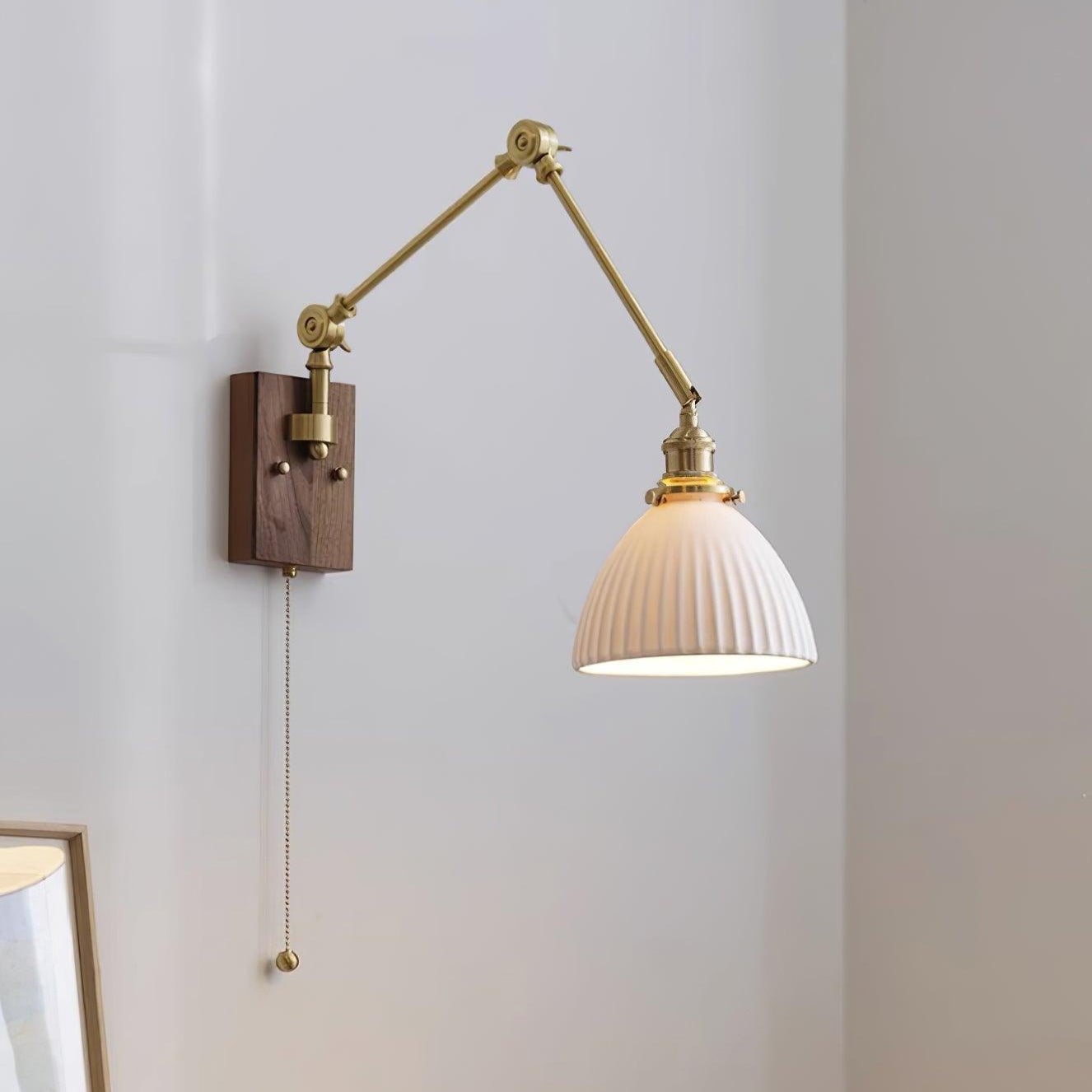 Brione Vintage Adjustable  Swing Arm Wall Lamp | Fioriscas