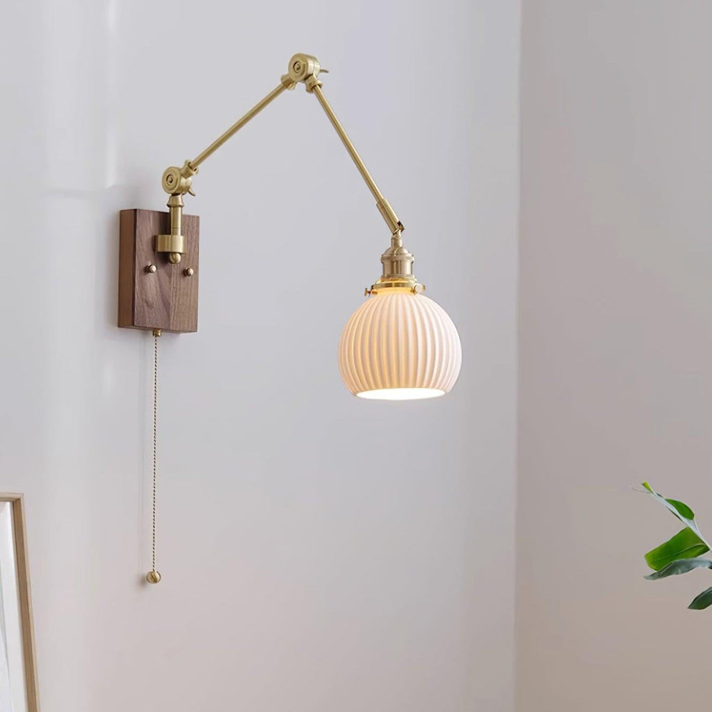 Brione Vintage Adjustable  Swing Arm Wall Lamp | Fioriscas