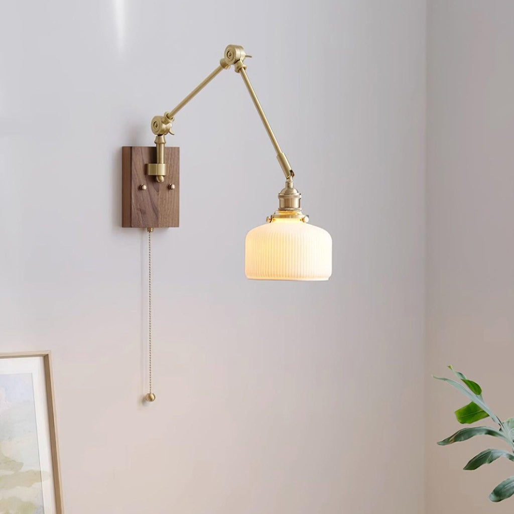 Brione Vintage Adjustable  Swing Arm Wall Lamp | Fioriscas