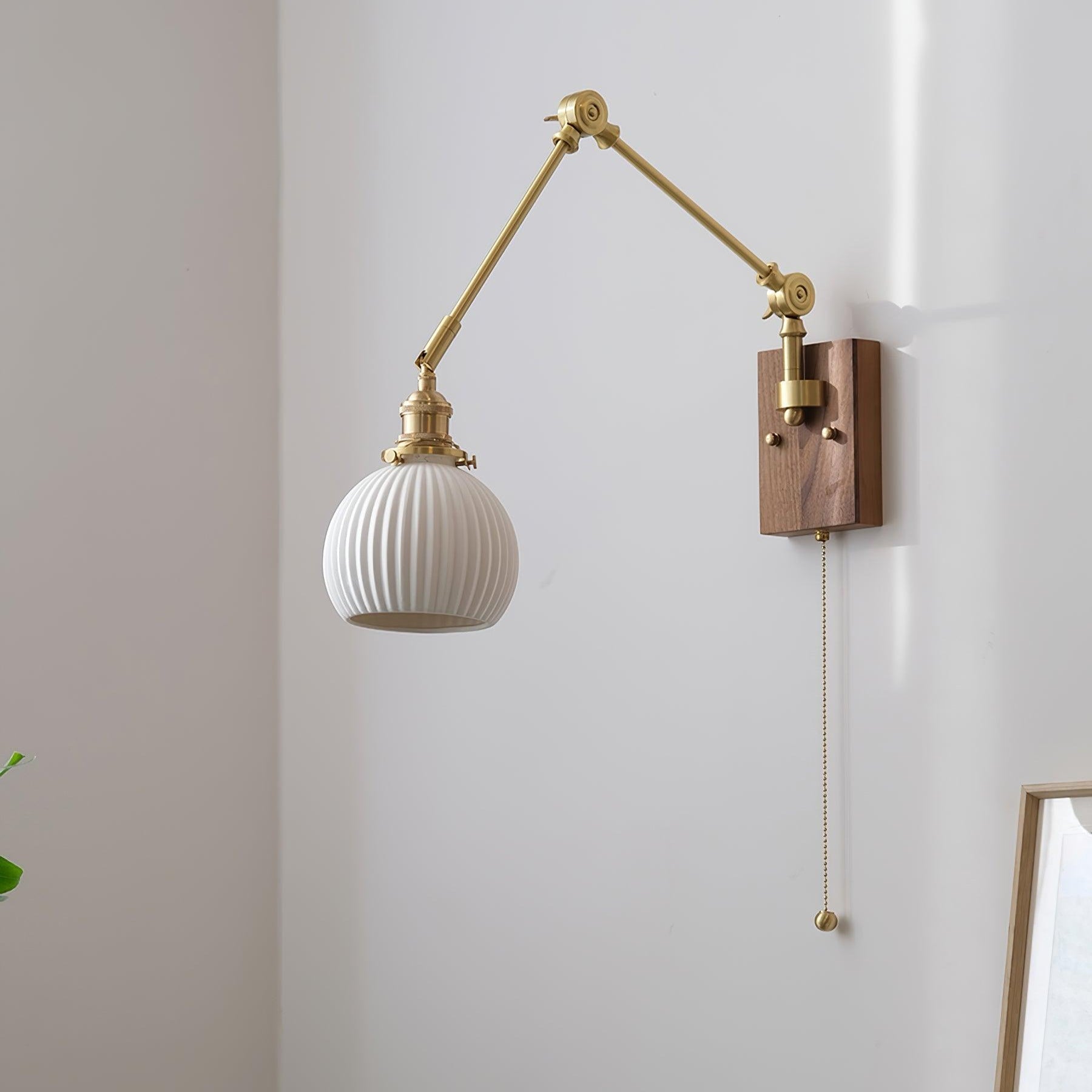 Brione Vintage Adjustable  Swing Arm Wall Lamp | Fioriscas