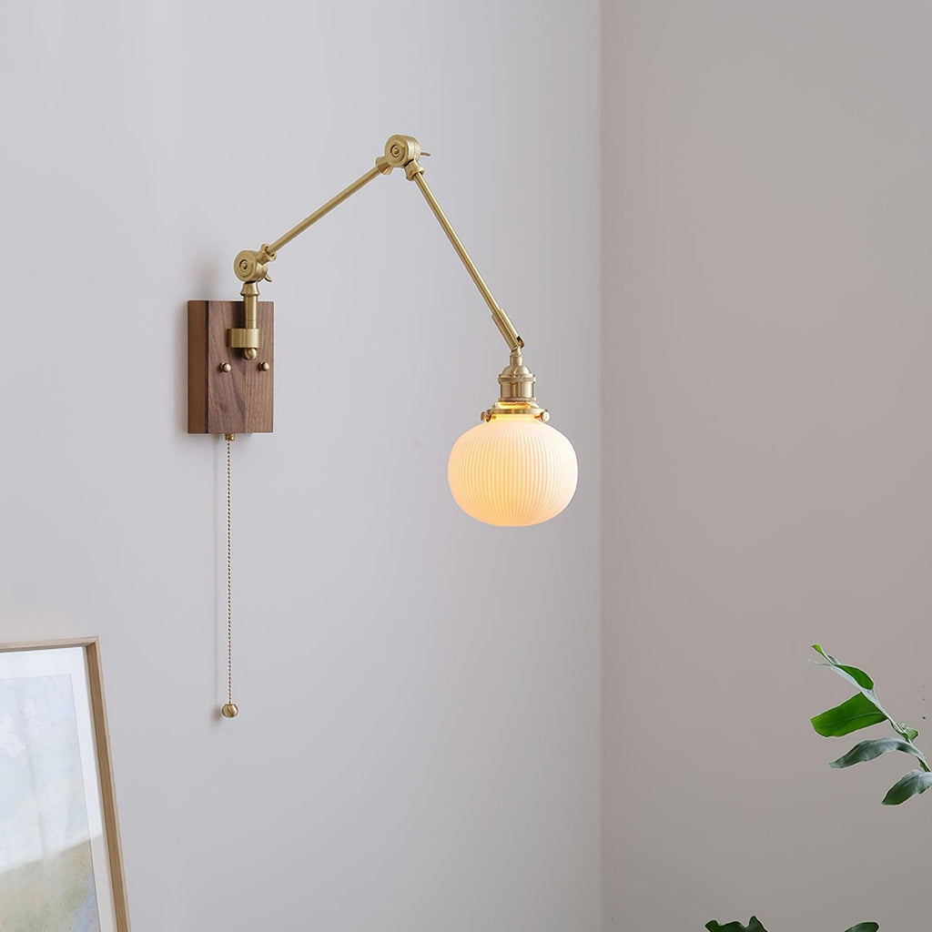 Brione Vintage Adjustable  Swing Arm Wall Lamp | Fioriscas