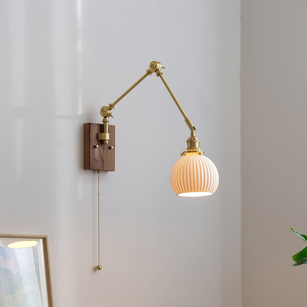 Brione Vintage Adjustable  Swing Arm Wall Lamp | Fioriscas