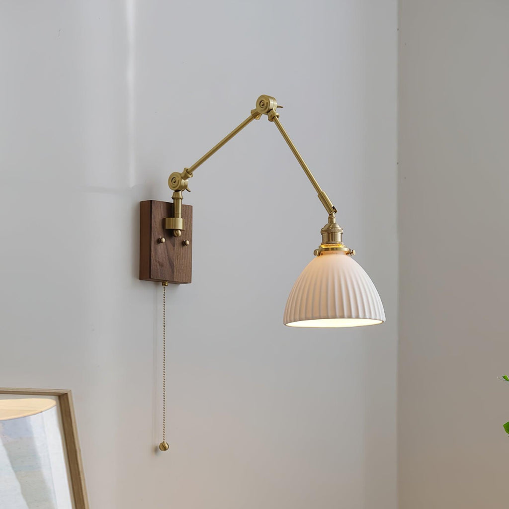 Brione Vintage Adjustable  Swing Arm Wall Lamp | Fioriscas