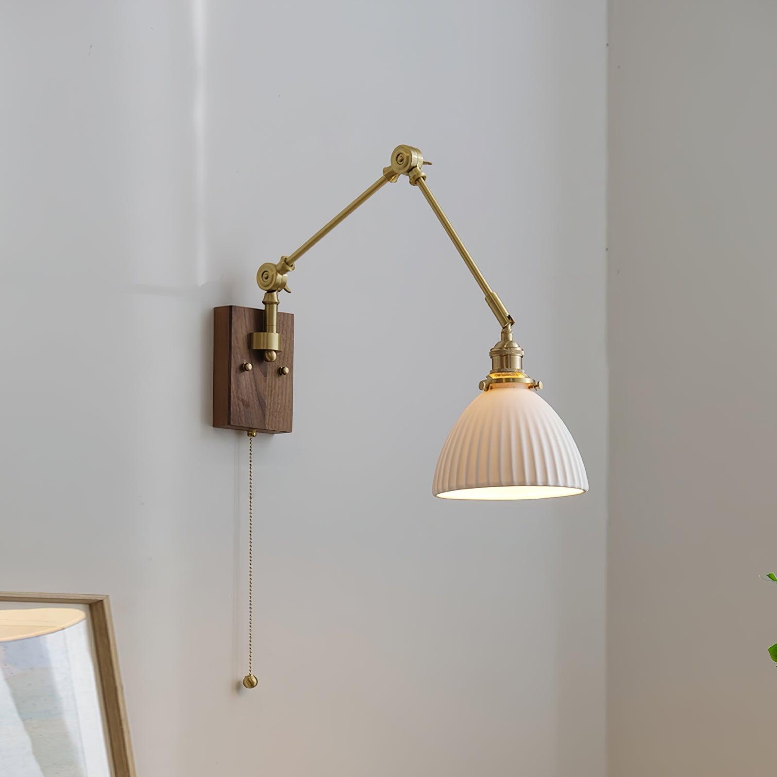 Brione Vintage Adjustable  Swing Arm Wall Lamp | Fioriscas