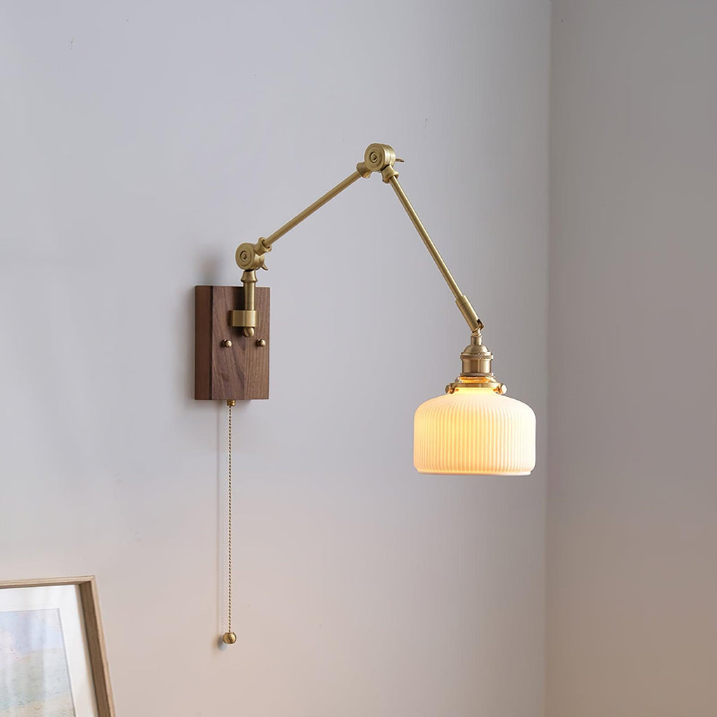 Brione Vintage Adjustable  Swing Arm Wall Lamp | Fioriscas