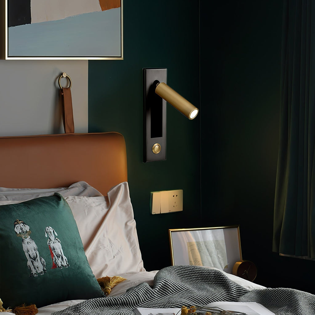 Nástěnná lampa VeraLume s nočním čtecím světlem, vestavěné LED osvětlení