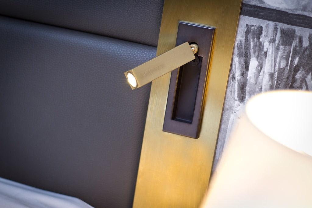 Nástěnná lampa VeraLume s nočním čtecím světlem, vestavěné LED osvětlení