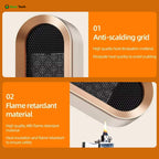 ThermaLite Compact -keraaminen tilanlämmitin, hiljainen 800 W:n digitaalinen termostaatti