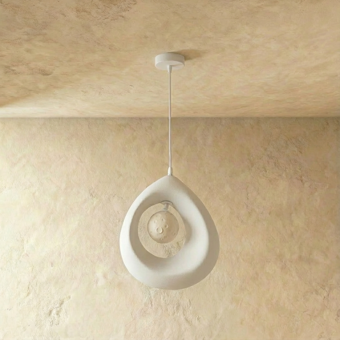 Zen Halo Pendant Light With Soft Ambient Glow For Calm Interiors