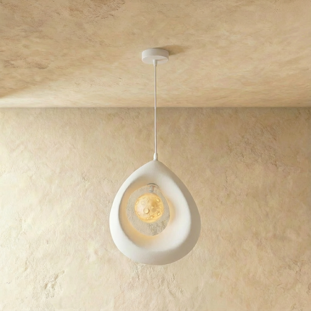 Zen Halo Pendant Light With Soft Ambient Glow For Calm Interiors
