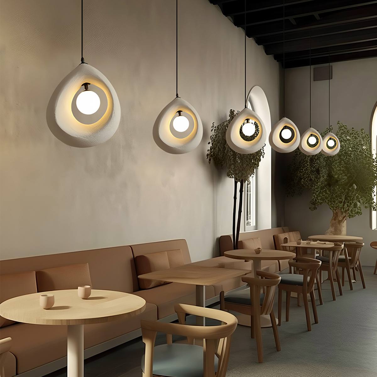 Zen Halo Pendant Light With Soft Ambient Glow For Calm Interiors