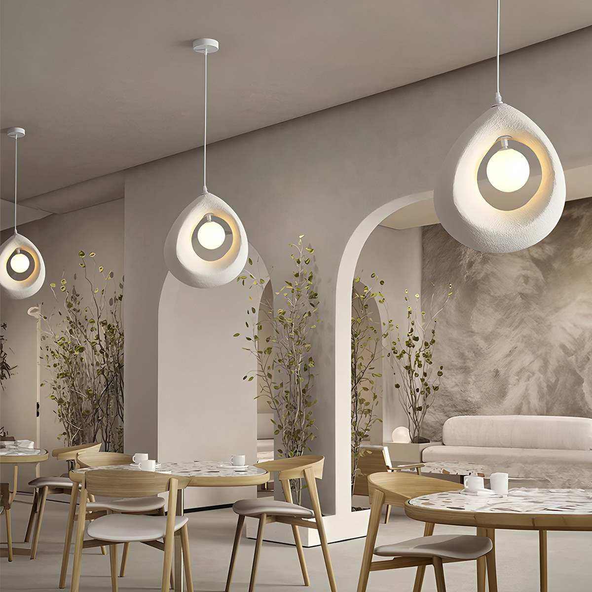 Zen Halo Pendant Light With Soft Ambient Glow For Calm Interiors