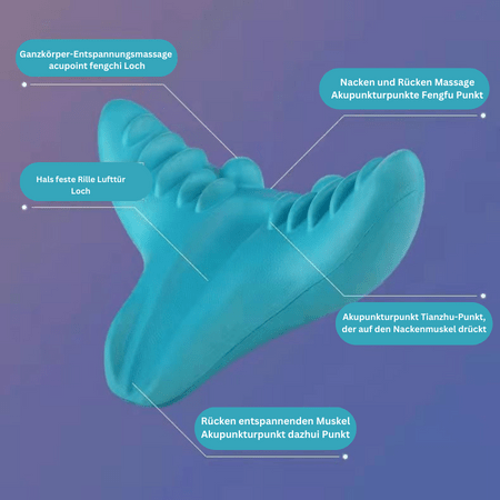 Almohada ergonómica para masaje de cuello para relajación y alivio del dolor - Fioriscas