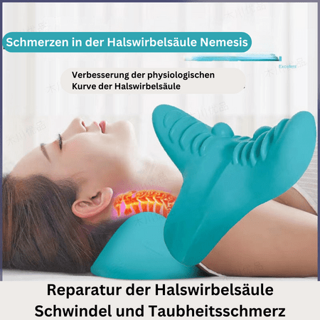 Almohada ergonómica para masaje de cuello para relajación y alivio del dolor - Fioriscas