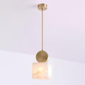 Lyrindis Cylinder Alabaster Pendant Light | Fioriscas