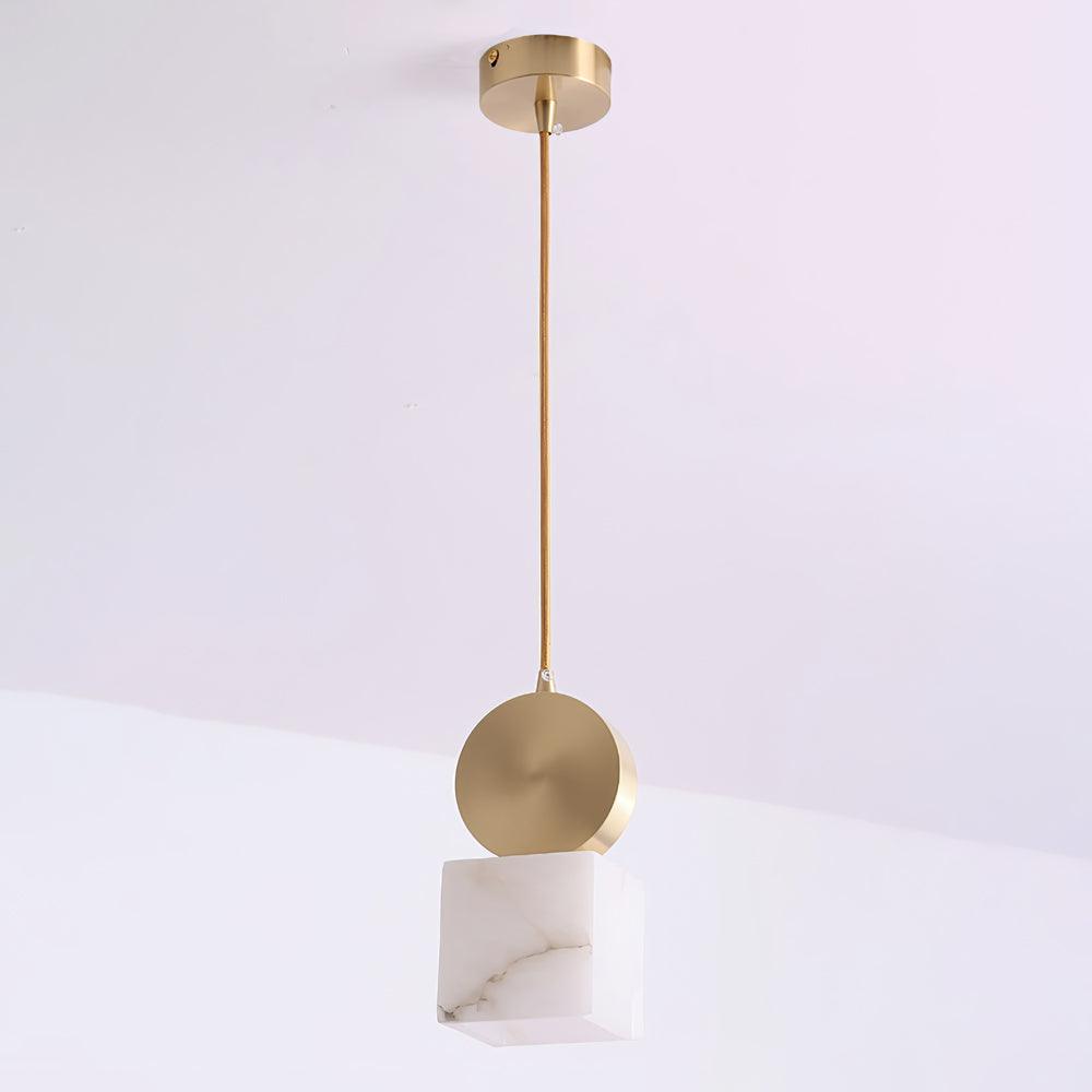 Lyrindis Cylinder Alabaster Pendant Light | Fioriscas