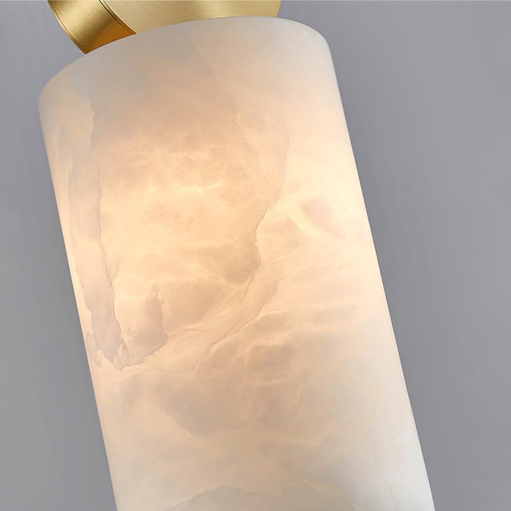 Lyrindis Cylinder Alabaster Pendant Light | Fioriscas