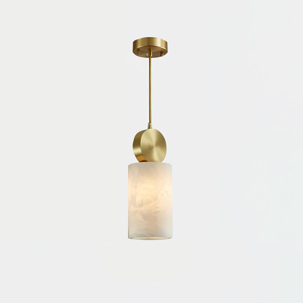 Lyrindis Cylinder Alabaster Pendant Light | Fioriscas