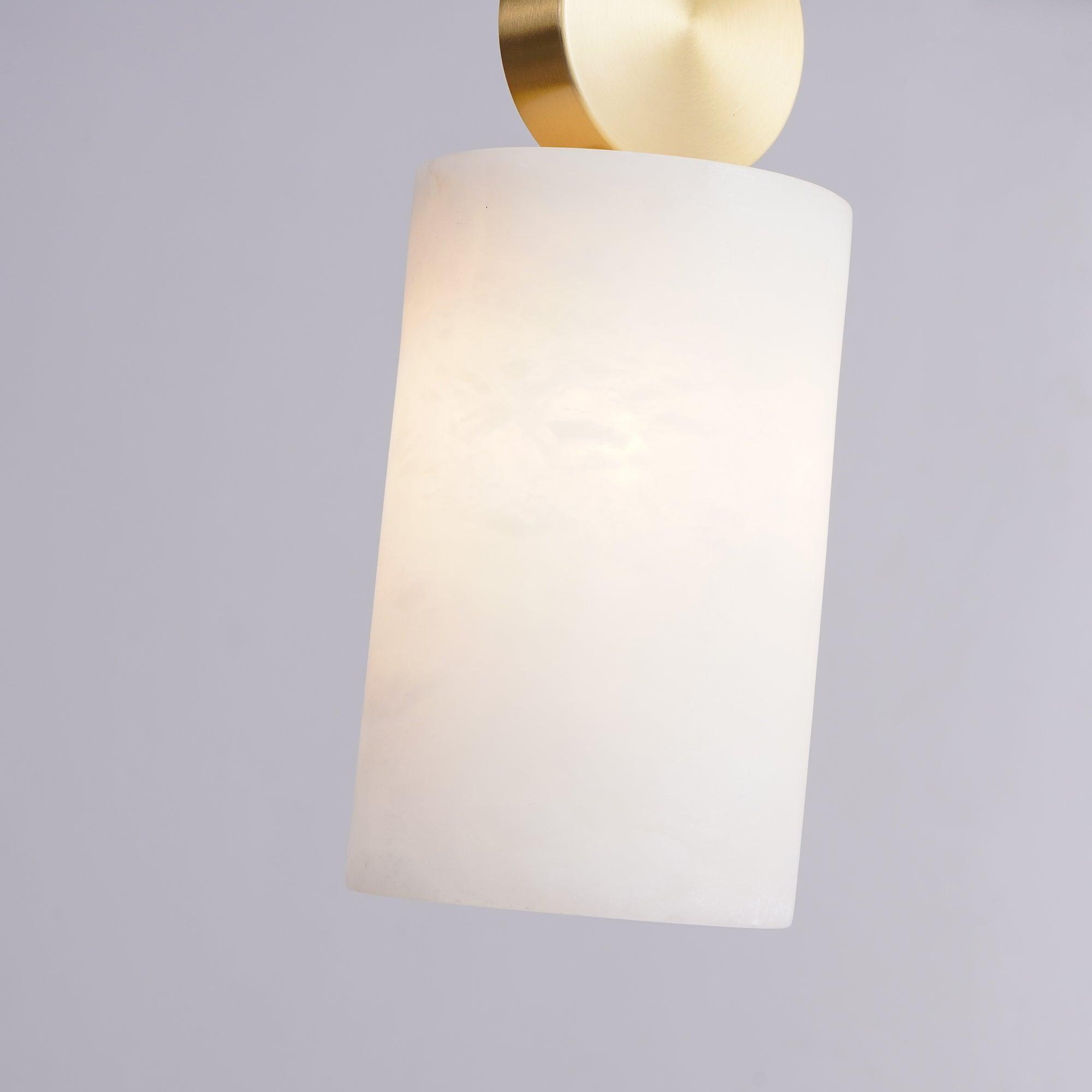 Lyrindis Cylinder Alabaster Pendant Light | Fioriscas