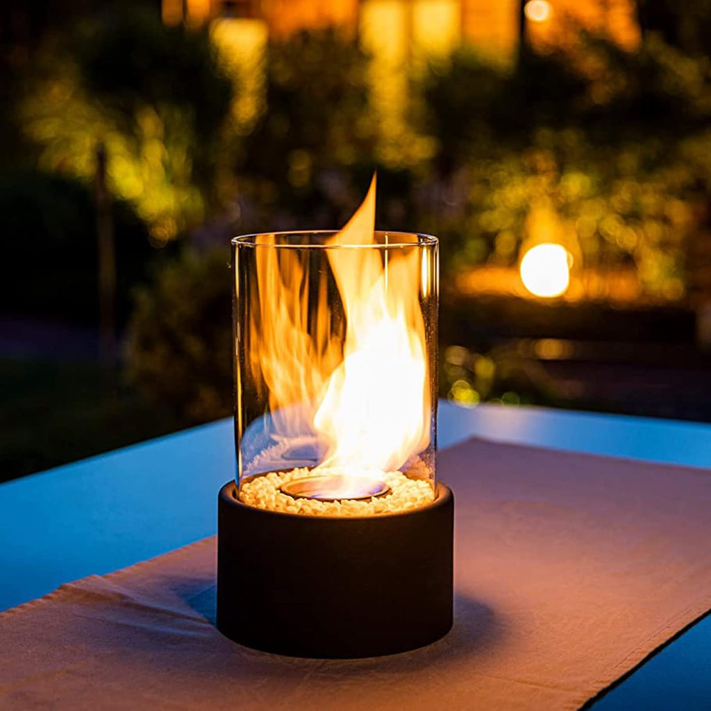 Classic Glass Oil Lamp With Open-Flame Design, Lumora