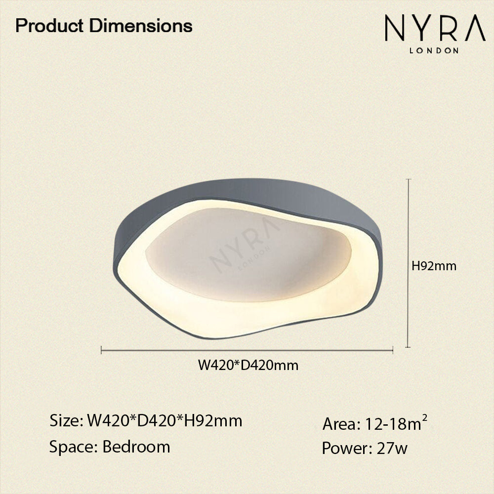 Fernbedienbare Decken- oder Wandleuchte, Virelli 3-Farben-LED-Leuchte