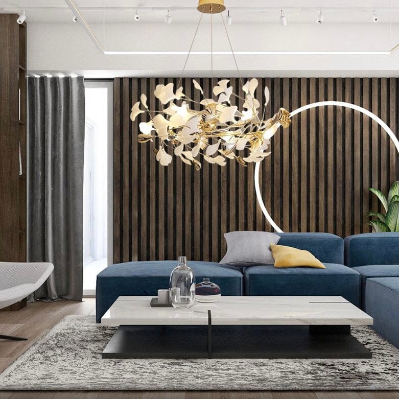 Keramik-Petal-Kronleuchter, LumaPetal-Design mit dimmbarem LED-Leuchten