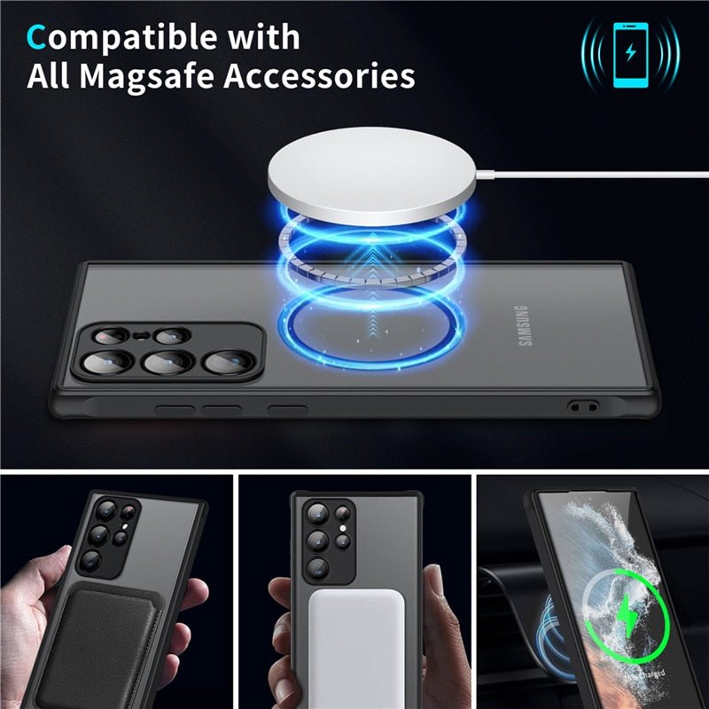 Odolné magnetické ochranné pouzdro pro smartphony Samsung - Fioriscas