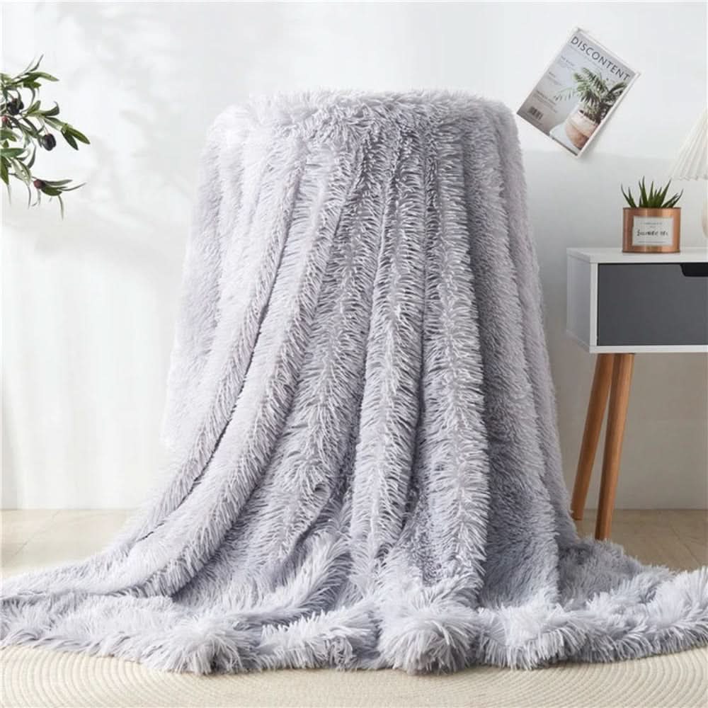 Plaid en fausse fourrure douce avec chaleur veloutée - Fioriscas