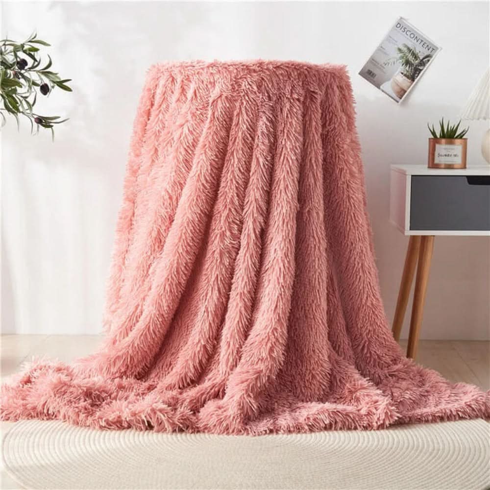 Plaid en fausse fourrure douce avec chaleur veloutée - Fioriscas