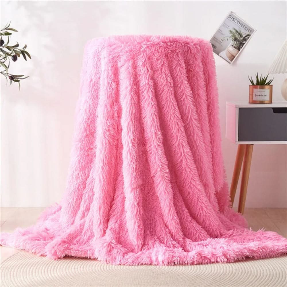 Plaid en fausse fourrure douce avec chaleur veloutée - Fioriscas