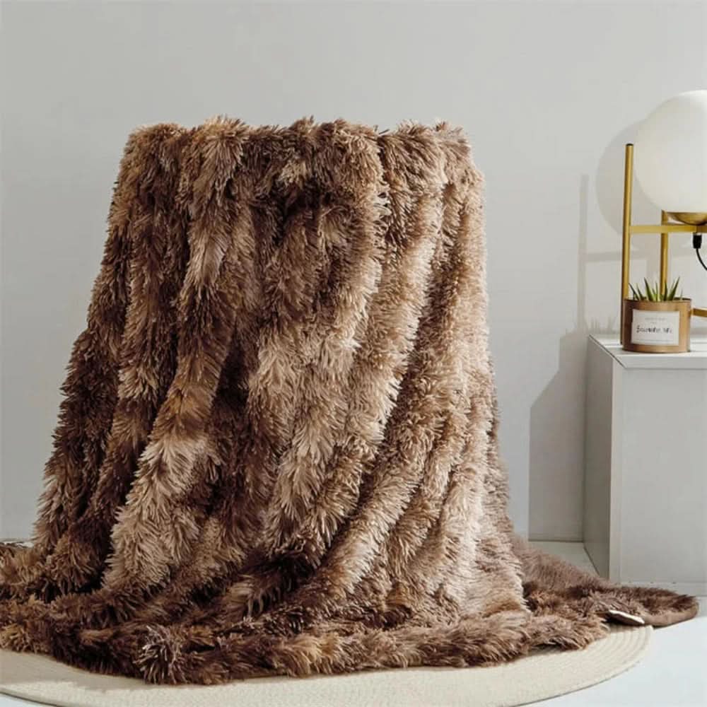 Plaid en fausse fourrure douce avec chaleur veloutée - Fioriscas
