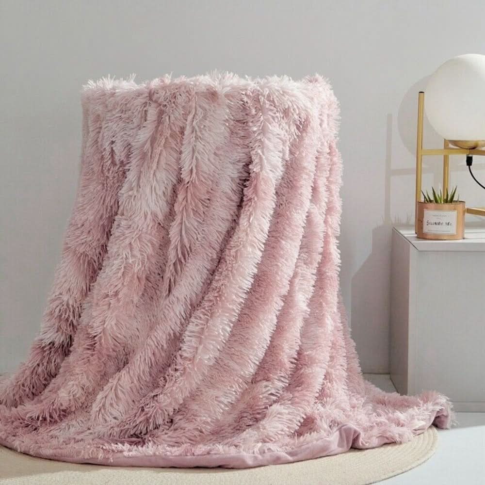 Plaid en fausse fourrure douce avec chaleur veloutée - Fioriscas